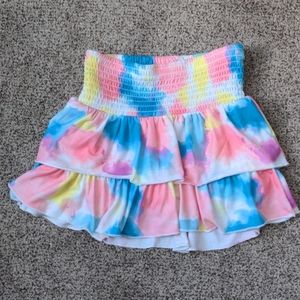 Justice tie dye skort size 6-7